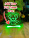 Golden Retriever Dog Personalised Name Christmas Light Bauble Decoration - KustomboxNight Lights & Ambient LightingKustomboxBauble - Standard Size
