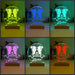 Golden Retriever Pet Personalised Name 3D LED Room Light Decor - KustomboxNight Lights & Ambient LightingKustomboxStandard Size