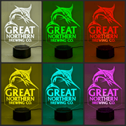 Great Northern Beer 3D LED Night Light Bar, Man Cave Custom Name Lamp - KustomboxNight Lights & Ambient LightingKustomboxStandard Size
