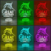 Great Northern Beer 3D LED Night Light Bar, Man Cave Custom Name Lamp - KustomboxNight Lights & Ambient LightingKustomboxStandard Size