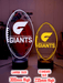 Greater Western Sydney Giants Australian Football Club 3D LED Night Light - KustomboxNight Lights & Ambient LightingKustomboxStandard Size