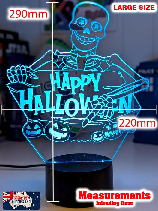 Halloween & Zombie Skeleton 3D LED Night Light Lamp - KustomboxNight Lights & Ambient LightingKustomboxStandard Size
