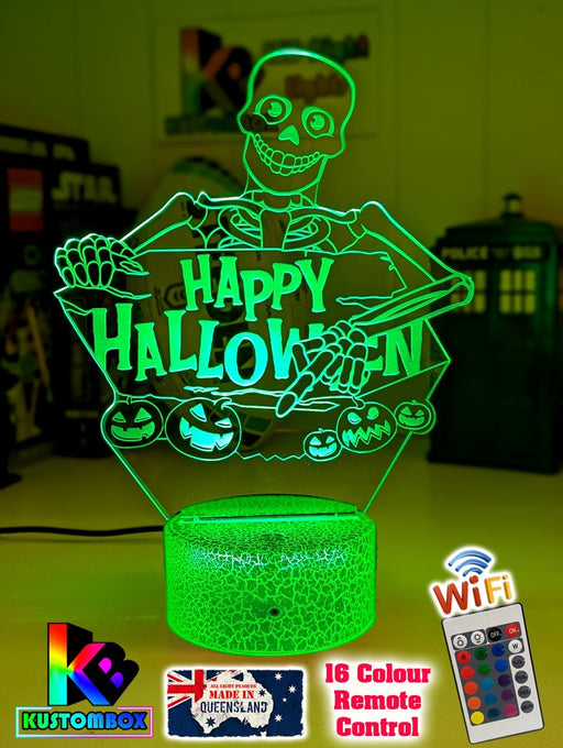 Halloween & Zombie Skeleton 3D LED Night Light Lamp - KustomboxNight Lights & Ambient LightingKustomboxStandard Size