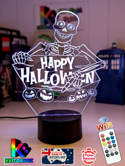 Halloween & Zombie Skeleton 3D LED Night Light Lamp - KustomboxNight Lights & Ambient LightingKustomboxStandard Size