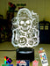 Halloween Zombie Skeleton & Pumpkins 3D LED Night Light Lamp - KustomboxNight Lights & Ambient LightingKustomboxStandard Size