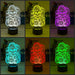 Halloween Zombie Skeleton & Pumpkins 3D LED Night Light Lamp - KustomboxNight Lights & Ambient LightingKustomboxStandard Size
