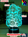 Halloween Zombie Skeleton & Pumpkins 3D LED Night Light Lamp - KustomboxNight Lights & Ambient LightingKustomboxStandard Size