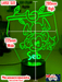 Hanging Monkey on Branch Personalised Name 3D LED Night Light Lamp - KustomboxNight Lights & Ambient LightingKustomboxStandard Light - No Name