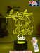 Hanging Monkey on Branch Personalised Name 3D LED Night Light Lamp - KustomboxNight Lights & Ambient LightingKustomboxStandard Light - No Name