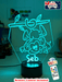 Hanging Monkey on Branch Personalised Name 3D LED Night Light Lamp - KustomboxNight Lights & Ambient LightingKustomboxStandard Light - No Name