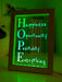Happiness Opportunity Positivity Motivational Quote Timber Frame USB 3D LED Night Light Lamp - KustomboxNight Lights & Ambient LightingKustomboxTimber Frame Light - $34.99
