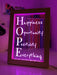 Happiness Opportunity Positivity Motivational Quote Timber Frame USB 3D LED Night Light Lamp - KustomboxNight Lights & Ambient LightingKustomboxTimber Frame Light - $34.99