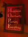 Happiness Opportunity Positivity Motivational Quote Timber Frame USB 3D LED Night Light Lamp - KustomboxNight Lights & Ambient LightingKustomboxTimber Frame Light - $34.99