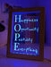 Happiness Opportunity Positivity Motivational Quote Timber Frame USB 3D LED Night Light Lamp - KustomboxNight Lights & Ambient LightingKustomboxTimber Frame Light - $34.99