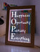 Happiness Opportunity Positivity Motivational Quote Timber Frame USB 3D LED Night Light Lamp - KustomboxNight Lights & Ambient LightingKustomboxTimber Frame Light - $34.99