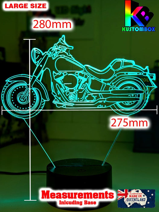 Harley Davidson Motor Cycle Bike 3D LED Night Light Lamp - KustomboxNight Lights & Ambient LightingKustomboxStandard Size - No Name