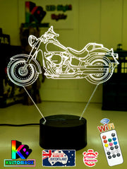 Harley Davidson Motor Cycle Bike 3D LED Night Light Lamp - KustomboxNight Lights & Ambient LightingKustomboxStandard Size - No Name