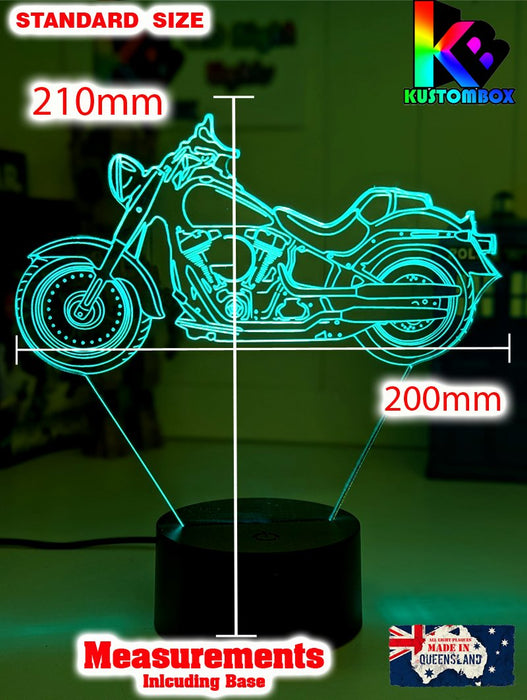 Harley Davidson Motor Cycle Bike 3D LED Night Light Lamp - KustomboxNight Lights & Ambient LightingKustomboxStandard Size - No Name
