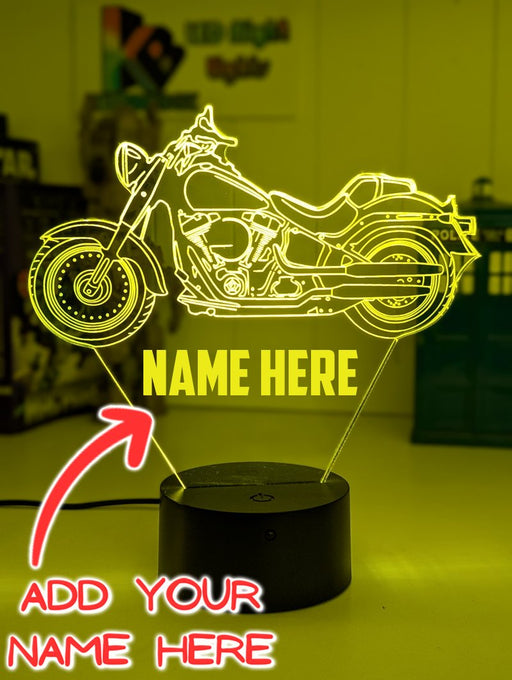 Harley Davidson Motor Cycle Bike 3D LED Night Light Lamp - KustomboxNight Lights & Ambient LightingKustomboxStandard Size - No Name