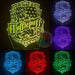 Harry Potter Hufflepuff House 3D LED Night Light Room Lamp - KustomboxNight Lights & Ambient LightingKustomboxStandard SizeBlack Base