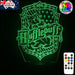 Harry Potter Hufflepuff House 3D LED Night Light Room Lamp - KustomboxNight Lights & Ambient LightingKustomboxStandard SizeBlack Base