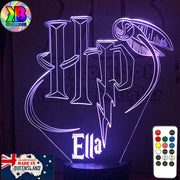 Harry Potter Logo & Golden Snitch Ball 3D LED Night Light Room Lamp - KustomboxNight Lights & Ambient LightingKustomboxStandard SizeBlack Base