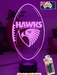 Hawthorn Hawks Australian Football Club 3D LED Night Light - KustomboxNight Lights & Ambient LightingKustomboxStandard Size