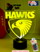 Hawthorn Hawks Australian Football Club 3D LED Night Light - KustomboxNight Lights & Ambient LightingKustomboxStandard Size