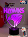 Hawthorn Hawks Australian Football Club 3D LED Night Light - KustomboxNight Lights & Ambient LightingKustomboxStandard Size