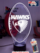 Hawthorn Hawks Australian Football Club 3D LED Night Light - KustomboxNight Lights & Ambient LightingKustomboxStandard Size