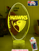Hawthorn Hawks Australian Football Club 3D LED Night Light - KustomboxNight Lights & Ambient LightingKustomboxStandard Size