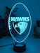 Hawthorn Hawks Australian Football Club 3D LED Night Light - KustomboxNight Lights & Ambient LightingKustomboxStandard Size