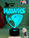 Hawthorn Hawks Australian Football Club 3D LED Night Light - KustomboxNight Lights & Ambient LightingKustomboxStandard Size