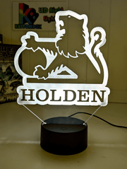 Holden Car Badge Logo 1969 - 94 Personalised Name 3D LED Night Light Lamp - KustomboxNight Lights & Ambient LightingKustomboxStandard Size