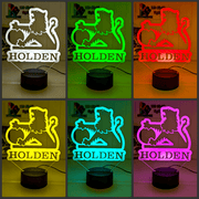 Holden Car Badge Logo 1969 - 94 Personalised Name 3D LED Night Light Lamp - KustomboxNight Lights & Ambient LightingKustomboxStandard Size
