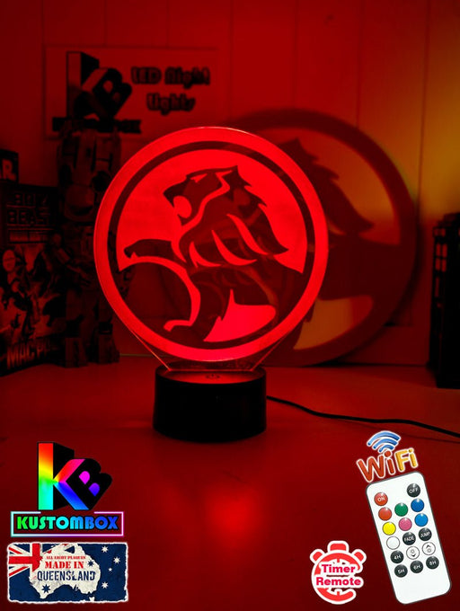 Holden Car Badge Logo Personalised Name 3D LED Night Light - KustomboxNight Lights & Ambient LightingKustomboxStandard Size