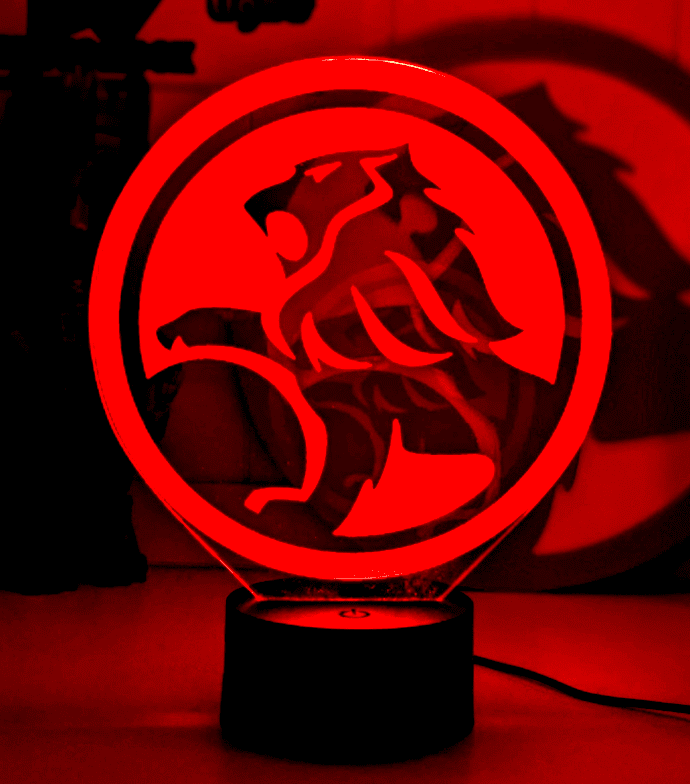 Holden Car Badge Logo Personalised Name 3D LED Night Light - KustomboxNight Lights & Ambient LightingKustomboxStandard Size