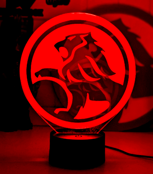 Holden Car Badge Logo Personalised Name 3D LED Night Light - KustomboxNight Lights & Ambient LightingKustomboxStandard Size