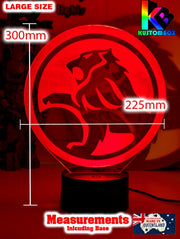 Holden Car Badge Logo Personalised Name 3D LED Night Light - KustomboxNight Lights & Ambient LightingKustomboxStandard Size