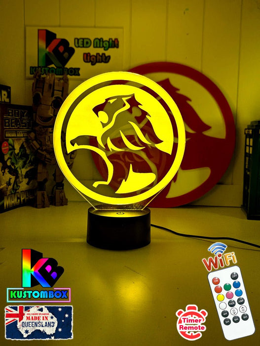 Holden Car Badge Logo Personalised Name 3D LED Night Light - KustomboxNight Lights & Ambient LightingKustomboxStandard Size