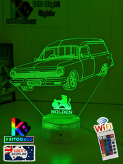 Holden EH Holden Panel Van 3D LED night light, detailed engraved design with vivid LED lighting, perfect for Holden fans.