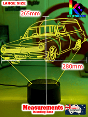 Holden EH Holden Panel Van 3D LED night light, performance car design with remote-controlled multi-colour LED glow.