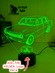 Holden EH Sedan Premier 1963 to 65 Car Personalised Name 3D LED Night Light Lamp - KustomboxNight Lights & Ambient LightingKustomboxStandard Size - No Name