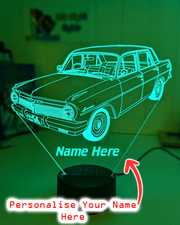 Holden EH Sedan Premier 1963 to 65 Car Personalised Name 3D LED Night Light Lamp - KustomboxNight Lights & Ambient LightingKustomboxStandard Size - No Name