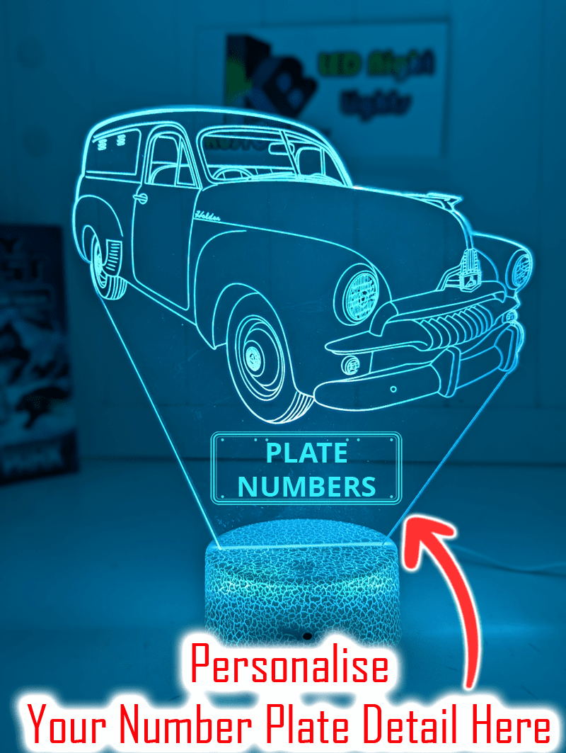 HOLDEN FJ Panel Van Car Personalised 3D LED Light Night Colour Change Lamp - KustomboxNight Lights & Ambient LightingKustomboxStandard Size - No Personalisation