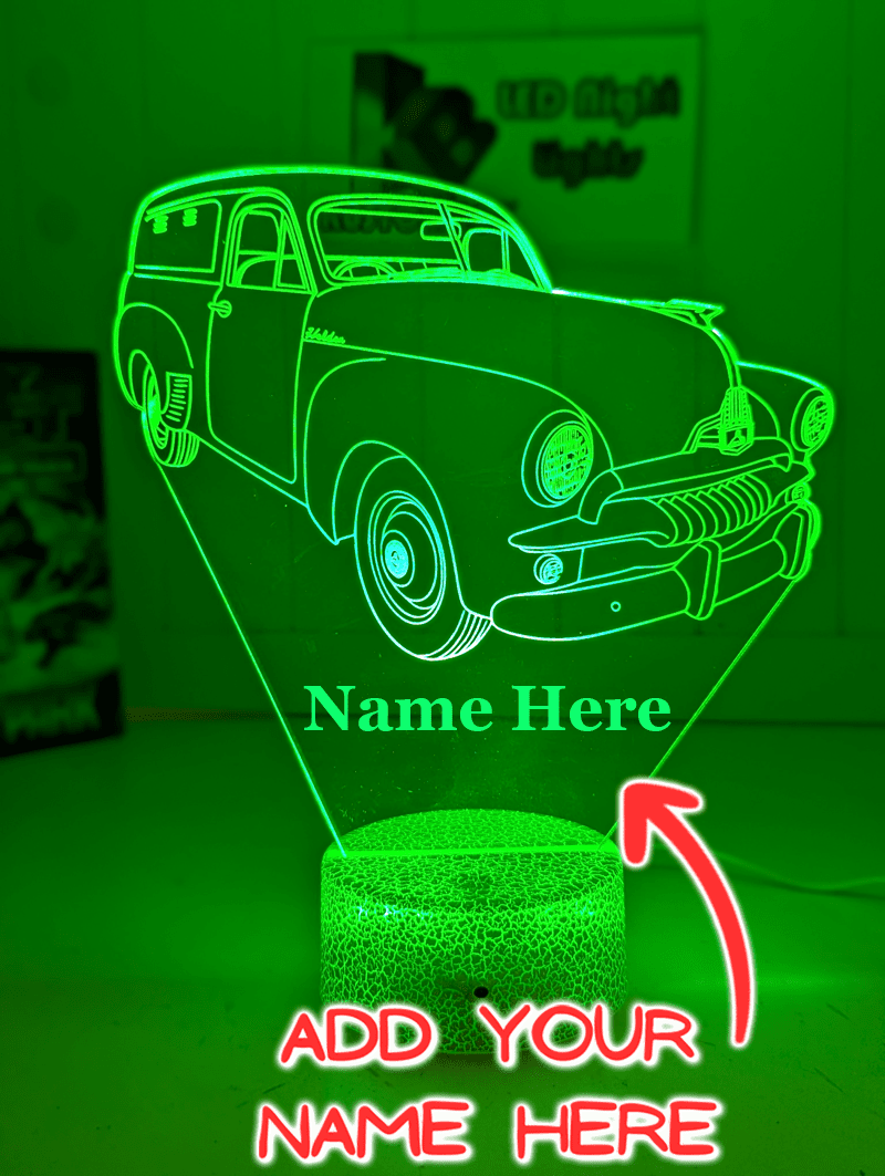 HOLDEN FJ Panel Van Car Personalised 3D LED Light Night Colour Change Lamp - KustomboxNight Lights & Ambient LightingKustomboxStandard Size - No Personalisation