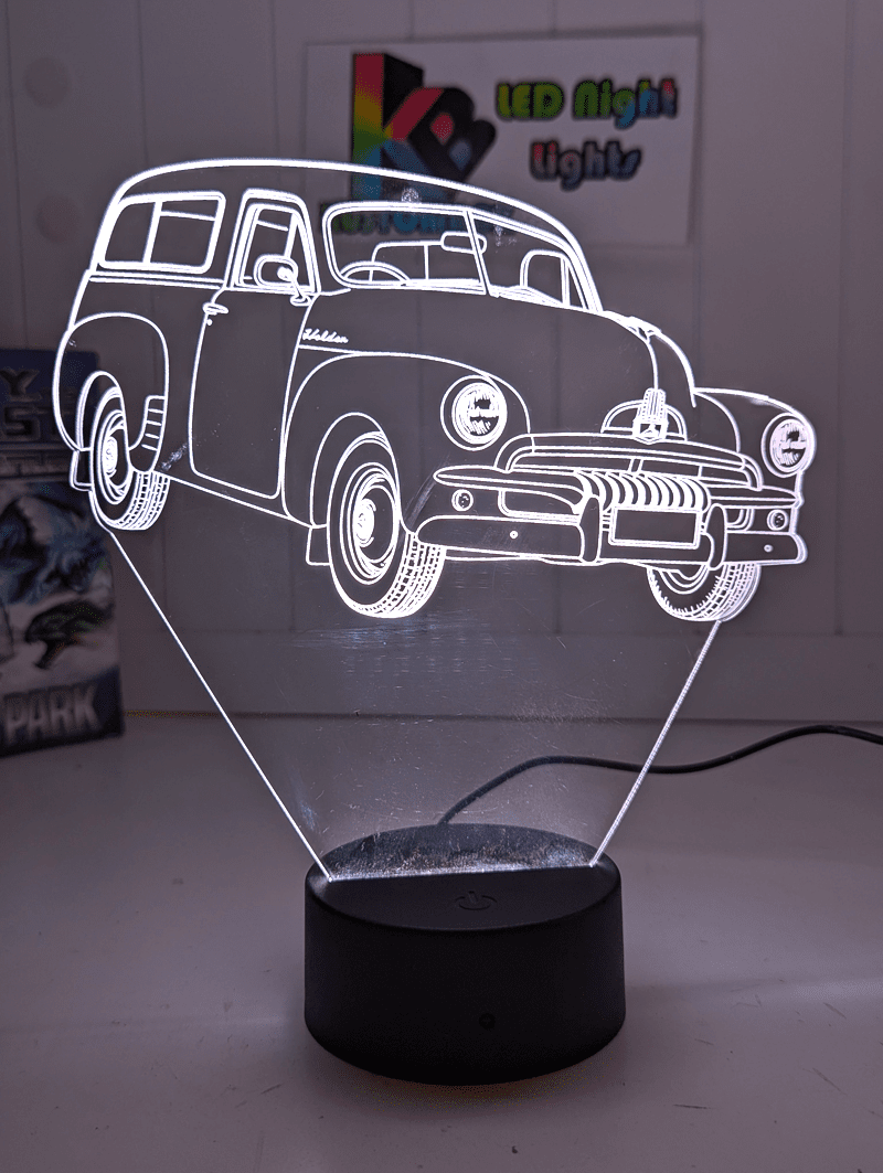 HOLDEN FJ Panel Van Wagon Personalised 3D LED Light Night Colour Change Lamp - KustomboxNight Lights & Ambient LightingKustomboxStandard Size - No Personalisation