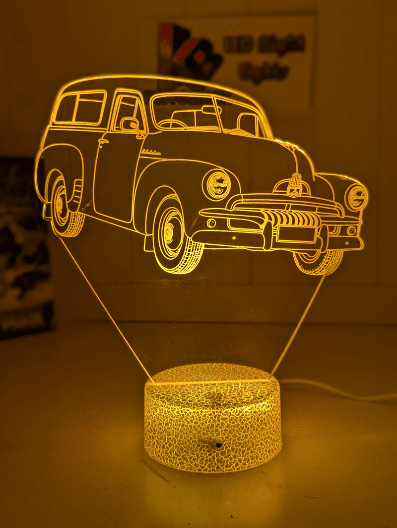 HOLDEN FJ Panel Van Wagon Personalised 3D LED Light Night Colour Change Lamp - KustomboxNight Lights & Ambient LightingKustomboxStandard Size - No Personalisation