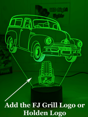 HOLDEN FJ Panel Van Wagon Personalised 3D LED Light Night Colour Change Lamp - KustomboxNight Lights & Ambient LightingKustomboxStandard Size - No Personalisation