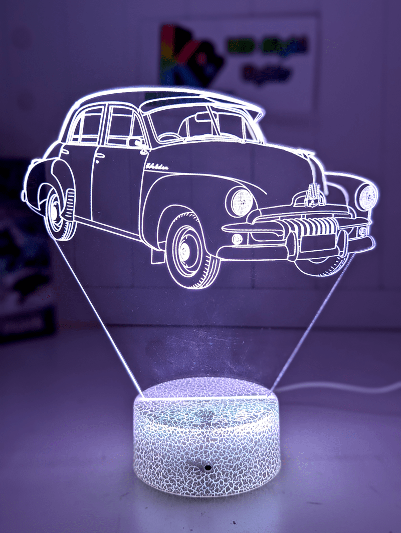 HOLDEN FJ Sedan Car 1953/56 Personalised 3D LED Light Night Colour Change Lamp - KustomboxNight Lights & Ambient LightingKustomboxStandard Size - No Personalisation